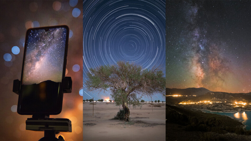 Astrophotography with a smartphone camera